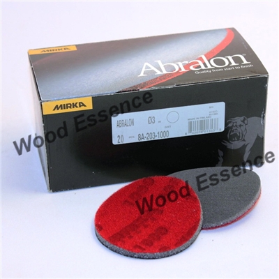 20 Mirka Abralon 8A-203-4000 3" 4000 Grit Foam Backed Polishing & Buffing Discs 