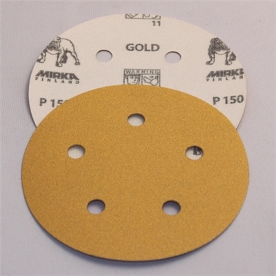 Mirka Gold 5" x 5 Hole H-L Sanding Discs