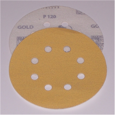 Mirka Gold 5" x 8 Hole H-L Sanding Discs